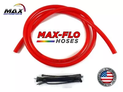 4'ft X 1/4  X 3/8  RED Fuel Line Gas Tube Hose Motorcycle Bike Scooter ATV UTV • $10.95