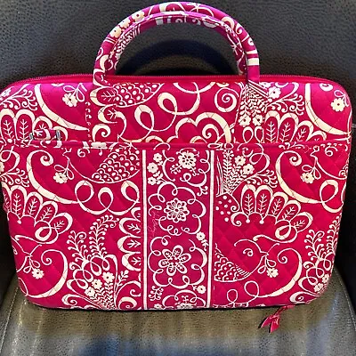 Vera Bradley Twirly Birds Pink Hard Shell Laptop Case • $25
