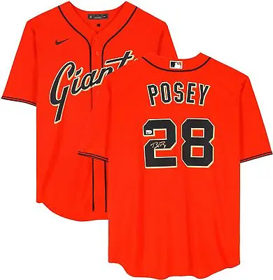 Buster Posey San Francisco Giants Autographed Orange Replica Jersey • $499.99