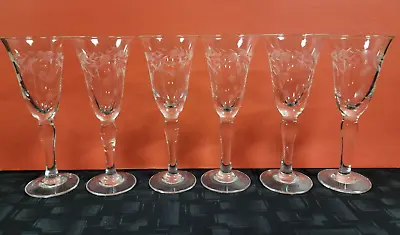 Elegant Vintage Set Of 6 Willow Moon By PIONEER (JAPAN) Cordial Glasses • $32