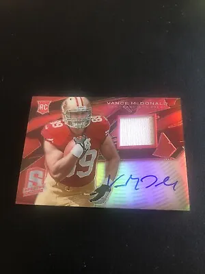 2013 Panini Spectra Rookie Signature Materials #239 Vance McDonald AUTO #11/25 • $7.85