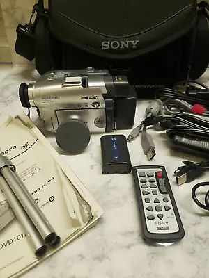SONY Handycam DCR-DVD201 Camera Camcorder Mini DVD-R-RW Case 2 Batteries • $99.99