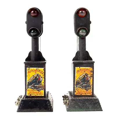Vintage Louis Marx & Co Automatic Block Signals Set Of Two • $29
