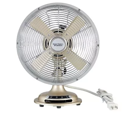Better Homes & Gardens Retro Table Fan Brushed Nickel 8-Inches • $24.86