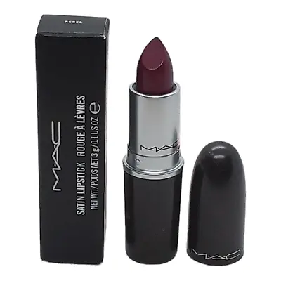 MAC Satin Lipstick 3 G 0.1 Oz Rebel In Box New • $19.98