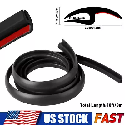 Windshield Rubber Molding Seal Trim Universal For Windscreen And Windows 10ft • $12.34