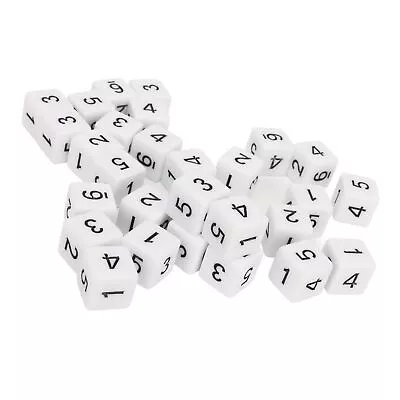 30PCS Dice Set 16mm 6 Sided Plastic Educational Number Dice Cubes For Ma GRS • $34.52