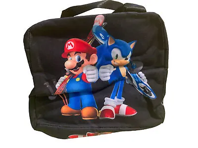 Sonic The Hedgehog And Mario Lunch Bag Tote Insulated Lunchbox Sega • $17