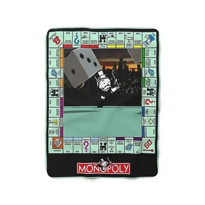 Monopoly Retro Game Board - Revised Edition Sherpa Fleece Throw Blanket  • $72.99