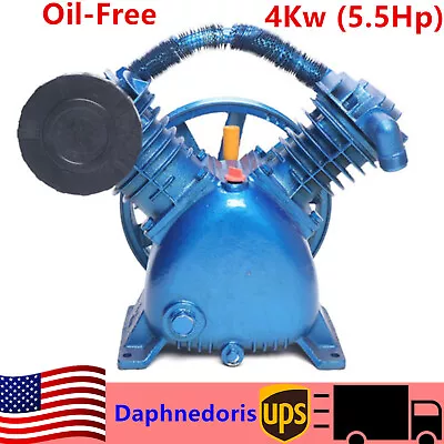 175psi 5HP V Style 2-Cylinder Air Compressor Pump Motor Double Head Double Stage • $266