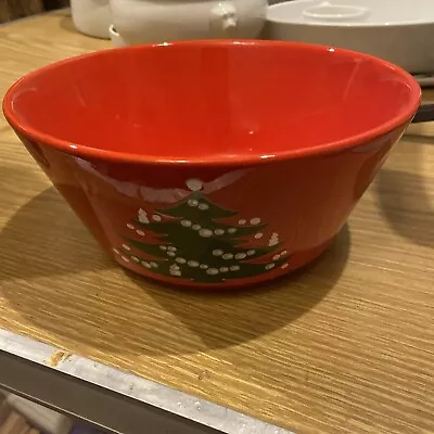 HTF Vintage Waechtersbach Christmas Tree 9  Serving Bowl Made West Germany EUC • $24.99