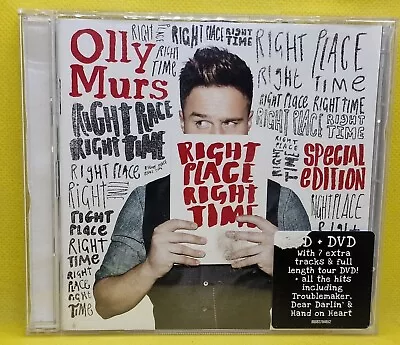 Olly Murs  'Right Place Right Time' Deluxe Version  CD & DVD   (like New) • £0.99