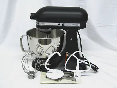 KitchenAid Refurbished Artisan 5 Qt. Tilt-Head Stand Mixer Black Matte • $289.99