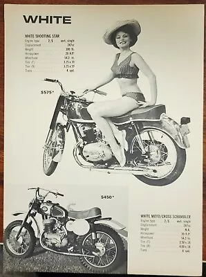 1967 Montessa Pin Up Lacross 66 Sport Scorpion 250 White Shooting Star Scrambler • $7.99