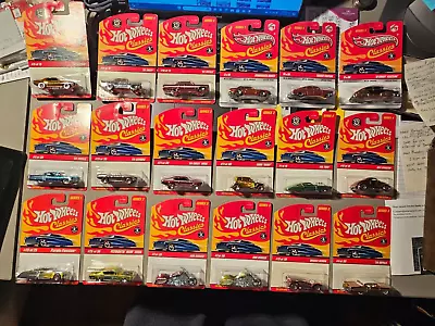 Lot Of 18 Diff. Hot Wheels Classics From Series 1-5 Camaro Nova Cuda Impala ++ • $114.99