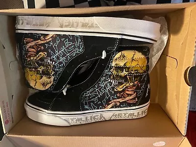 Size W8 M6.5 VANS Sk8-Hi X Metallica Pushead 2021 New With Tags Never Been Worn • $225