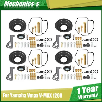 4× Carburetor Rebuild Kit Diaphragm Air Cut Off Valve For Yamaha Vmax V-MAX 1200 • $24.27