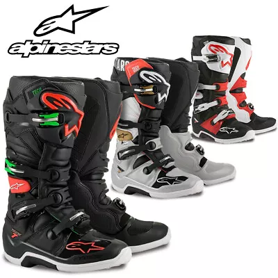 Alpinestars Tech 7 Motocross Boots Men's Pro MX Off Road Dirt Racing Enduro ATV • $295