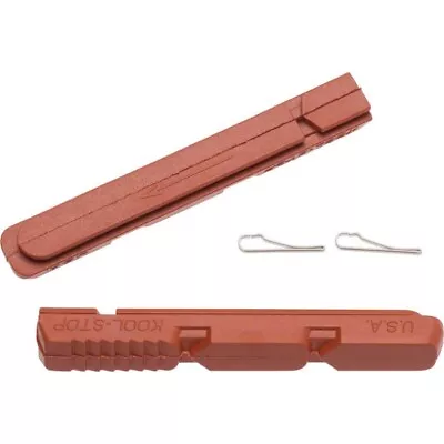 Kool-Stop V2 V-TYPE Replacement Insert Pads Salmon Compound ALL WEATHER PAIR • $6.79