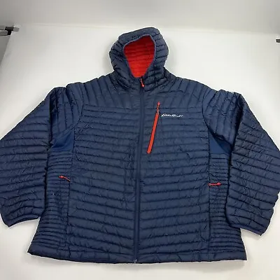 Eddie Bauer First Ascent 800 Fill Down Pertex Quantum Hooded Jacket Size 2XL • $63.99