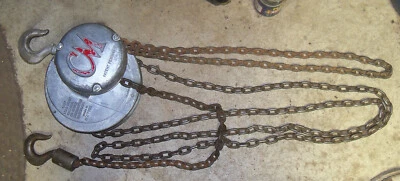 $219.99 • Buy EXCELLENT Vintage CM Chisholm Moore Cyclone Model M, 1 Ton Chain Fall Hoist