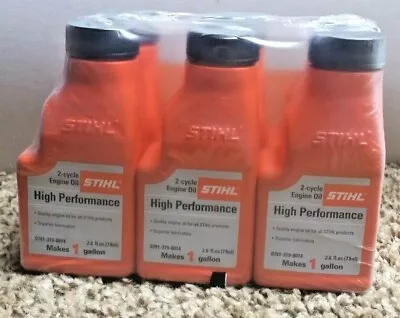 STIHL High Performance Oil 50:1 2-cycle 2.6 Oz Per 1 Gal Mix 2.6 Oz 6 Pack • $20.50