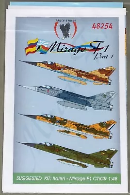 Eagle Strike Decals 48254 Mirage F.1 Decal In 1:48 Scale • £35