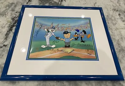 Joe DiMaggio Yogi Berra Phil Rizzuto Whitey Ford Charles McKimson Signed Cel BAS • $899