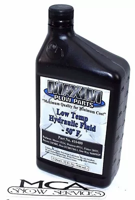 Hydraulic Fluid 1 Qt Snow Plow -50 Meyer 15134 Fisher 28531 Western 49311 Oil • $19.99