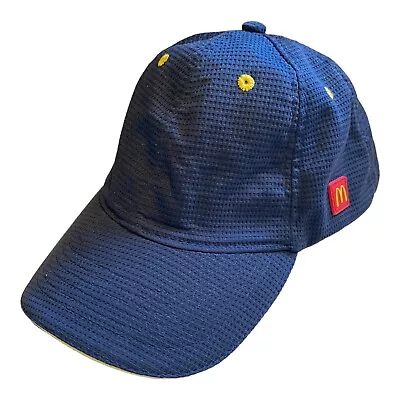 McDonalds Apparel Collection Employee Snapback Hat Cap Blue Breathable • $9.98