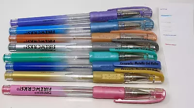 Vintage Pentech Jelly Gel Pens Fireworks Metallic 90s 1990s Y2K Colorful READ • $9.99