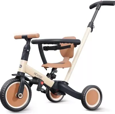 5 In 1 Toddler Tricycle With Push Handle For 1-3 Year Old Boys And Girls • $84.19
