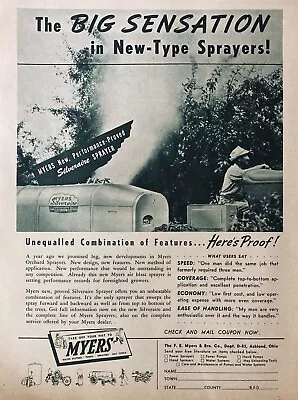 1945 Ad.(xf10)~f.e. Myers & Bro. Co. Ashland Ohio. Myers Silveraire Sprayers • $6.99