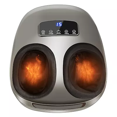 Foot Massager Shiatsu Deep Kneading Air Compression W/ Heat & Timing • $69.99