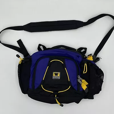 MountainSmith Blaze Lumbar Pack Black Blue Climbing Hiking Fanny Pack Bag Zip • $38.99