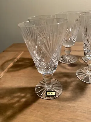 £14.99 • Buy 5 X Vintage Royal Doulton Juno Lead Crystal Wine Glasses