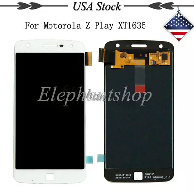 White FOR Motorola Moto Z Play XT1635-2 Droid XT1635-1 LCD Touch Screen Assembly • $29.35