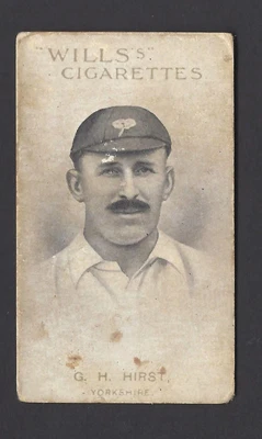£3.85 • Buy Wills (aus) - Australian & English Cricketers (vr, 50) - #31 G H Hirst, Yorks