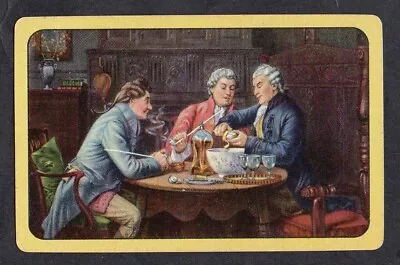 #100.483 Vintage Swap Card -EXC- Men Sitting At A Table • $2.50