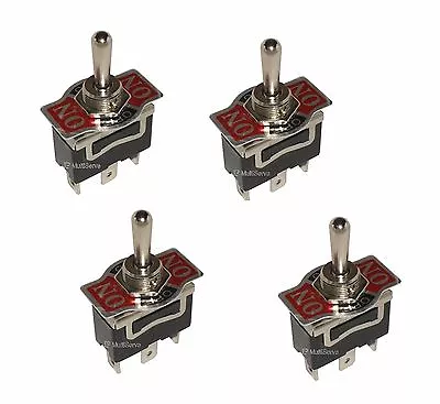 4 SPDT Momentary ON/OFF/Momentary ON 20A Toggle Switches 1/2 Mount (ON)/OFF/(ON) • $9.49