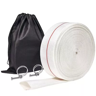 Aglitg 3  Id X 30 Ft Backwash Hose Lightweight Fire Hose With Clamps Lay Flat Su • $48.56