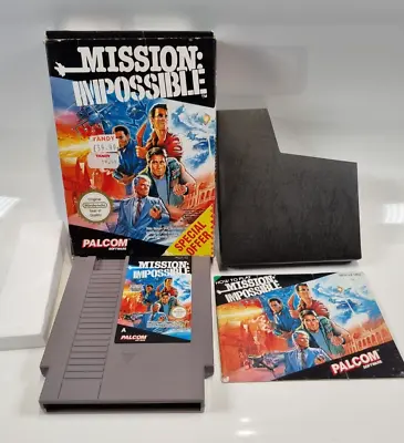 Mission Impossible Nintendo NES Game PAL A CIB UK Boxed With Manual Tested • £29.99