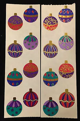 Mrs. Grossman’s ORNAMENTS Stickers. 8 Squares. 1997. Retired. REFLECTIONS. • $4.99