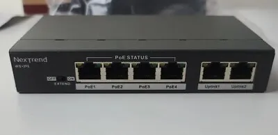 NEXTREND 6 Port Fast Ethernet Smart PoE Switch (SPOE0402BW) • $29.99