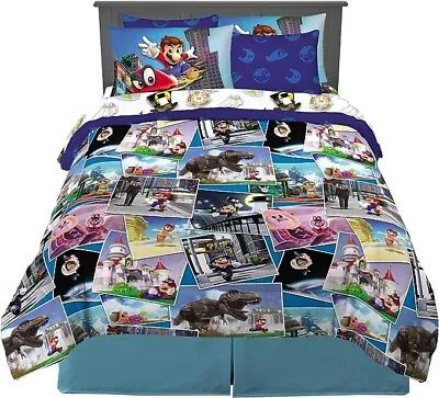 NEW Franco MARIO Kids Bedding Comforter And Sheet Set With Sham 7 Piece Full • $49.99