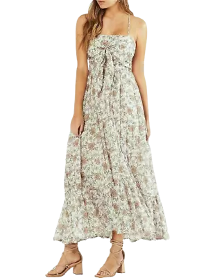 Tigerlily - Floral Tie-Front Maxi Dress Size 10 • $61.77