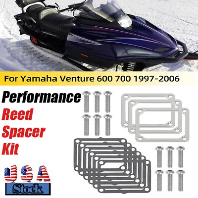 For 97-06 Yamaha SRX Viper Vmax XTC Venture 600 700 Performance Reed Spacer Kit • $35.99