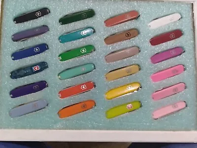 Vintage Display Lot Of 24 Different Color Classic Victorinox Swiss Army Knives • $359.99