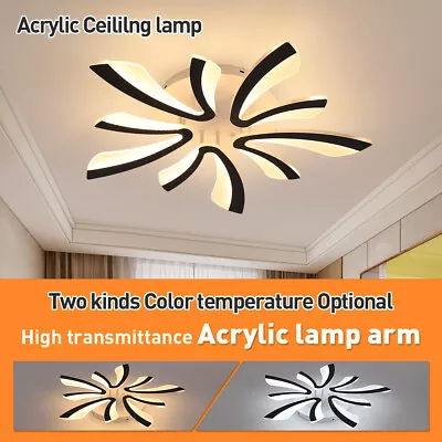 Modern LED Acrylic Ceiling Light Flush Mount Lamp Chandelier Dining Room 5-Head • $56.99