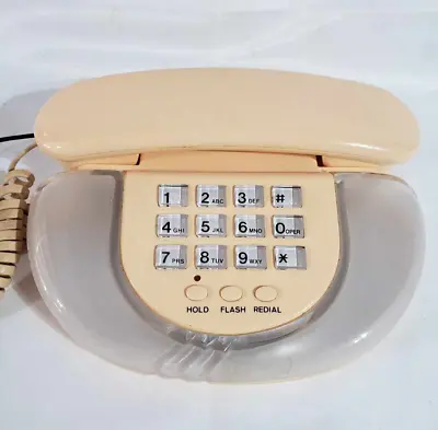 Vintage Columbia Peach Colored Landline Telephone Model #GL-700 TESTED & WORKING • £29.19